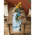 thumbnail image 4 of Beach Palm Tree Table Runner Ocean Coastal Sky Nature Scenery Tablerunners 13 x 120 Inch, Table Decorations Tabletop Scarf for Summer Gathering Holiday Farmhouse Kitchen Dining Decor, 4 of 6