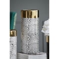 thumbnail image 4 of A&B Home White and Black Cheetah Pattern Cylinder Vase 6.5" x 6.5" x 15.7", 4 of 4