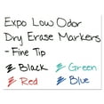 Expo Low Odor Dry Erase Markers, Fine Point, Assorted Colors, 4 Count