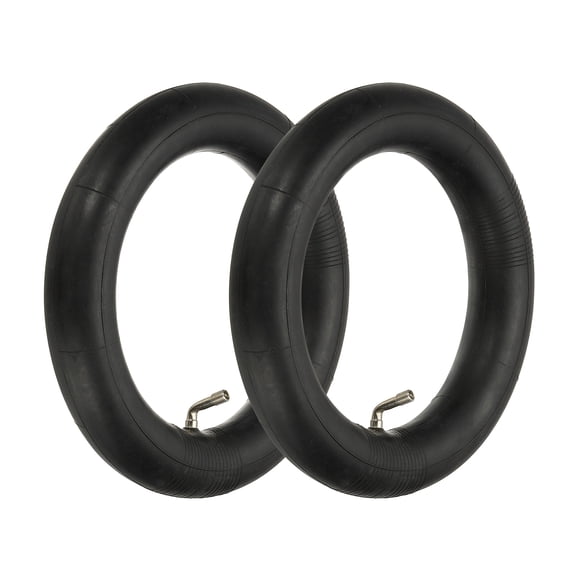Uxcell 10x2.50 Butyl Inner Tube, 2 Pack Thicker Rubber Tire Tube with 90° Bent Valve Stem for Electric Scooters