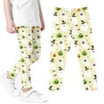 thumbnail image 5 of Odeerbi Kids Girls Leggings Halloween Ghost Print Stretchy Tights Pants 3-8 Years Kids Soft Comfortable Ankle Length Printed Leggings Yellow, 5 of 5