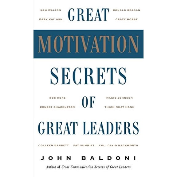 Pre-Owned Great Motivation Secrets of Great Leaders (Hardcover) 0071447741 9780071447744