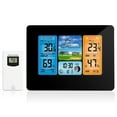 thumbnail image 1 of Termómetro inalámbrico para interiores, estación meteorológica con reloj atómico, USB, 60 m (197 pies) de alta calidad., 1 of 7