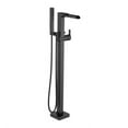 thumbnail image 7 of Delta Ara Floor Mount Tub Filler with Hand Shower, Stainless, 7 of 7