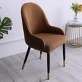 thumbnail image 4 of 1pc Wing Back Dining Chair Cover Reusable Protector Seat decor arm wingback Covers for Decor light coffee, 4 of 9
