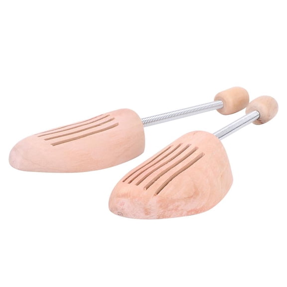 Tebru 2Pcs Wood Anti-Deformation Anti-Wrinkle Women Men Shoe Tree Keeper with Spring Column, Shoe Support, Shoe Stretcher