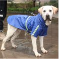 thumbnail image 3 of Chubasquero para Perros con Orificio para arnés, Chubasquero con Tira Reflectante, Chubasqueros para Mascotas para Perros pequeños y medianos (Azul M), 3 of 5