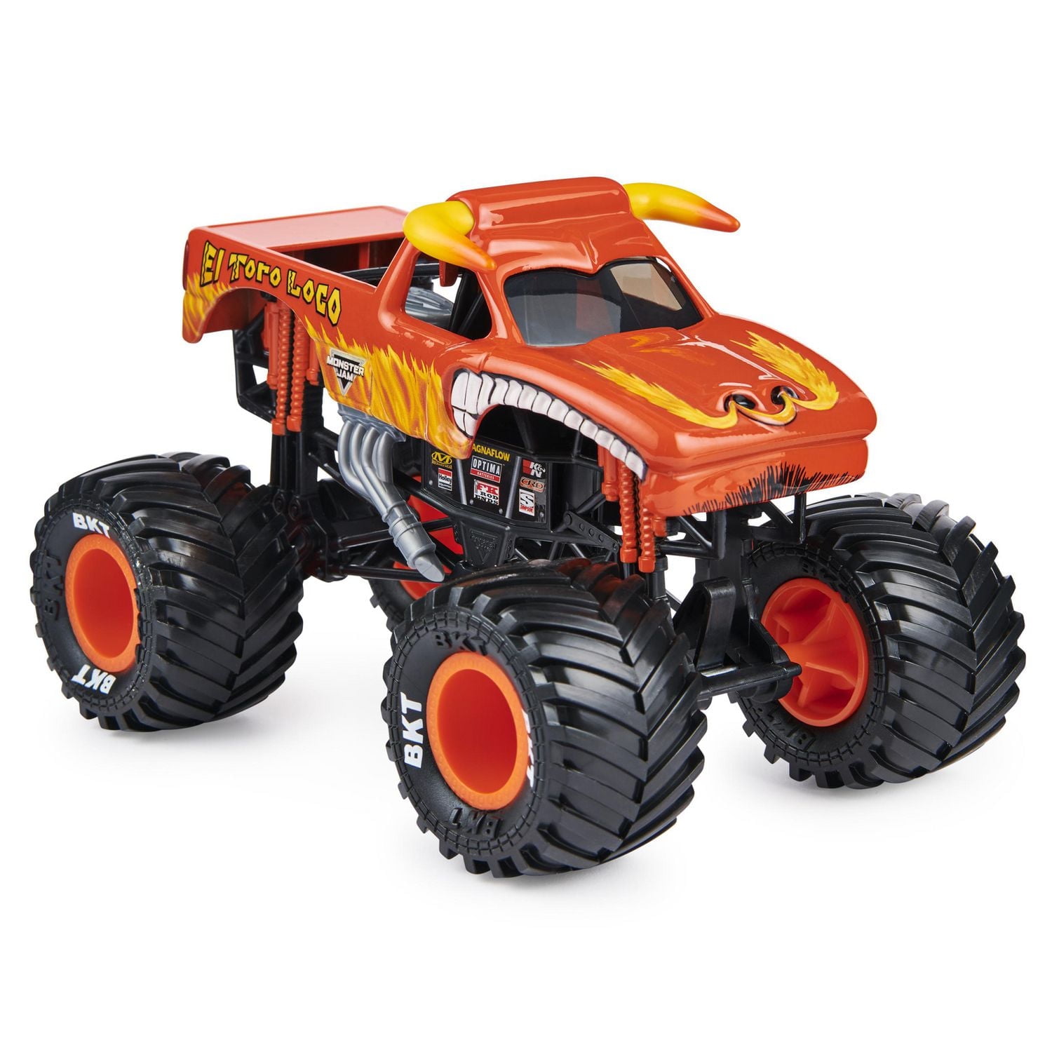 Monster Jam, Official El Toro Loco Monster Truck, Collector Die-Cast Vehicle, 1:24 Scale
