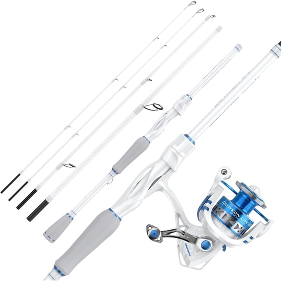 KastKing Travel Fishing Rod and Reel Combo,Spinning-6'6'' M-2000 Reel (4pcs  Extra Tip)-Centron Lite