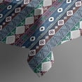 thumbnail image 5 of Multicolor Geometric Boho Pattern Rectangle Tablecloth 60"x120",Waterproof Polyester Rectangle Table Cloth, Wipeable Spillproof Polyester Tablecloth for Dining, Camping, Indoor and Outdoor, 5 of 6