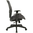 thumbnail image 2 of Air Grid Black Fabric Back and Seat Managers Chair with Adjustable Flip Arms, 2 of 11