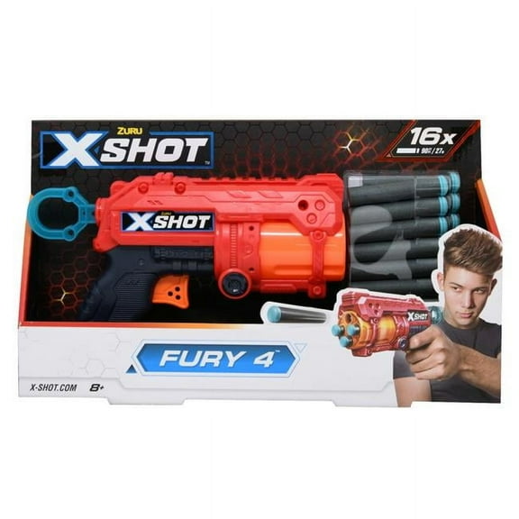 DDI  X-Shot Fury 4 Dart Blaster Toy, 16 Darts Included