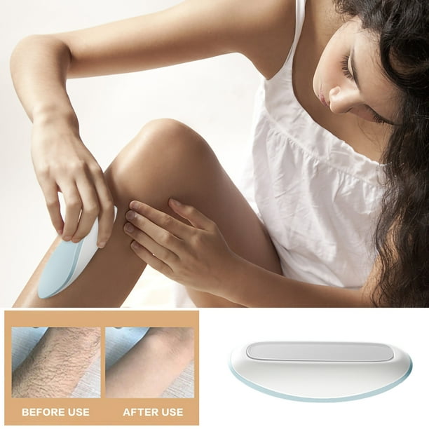 Depiladora de cristal, depiladora exfoliante de cristal para hombres y mujeres, depiladora de cristal para piernas, espalda y brazos.