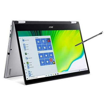 Acer Spin 3 Convertible Laptop, 14" Full HD IPS Touch,Intel Core i5-1035G1,a8GB LPDDR4,256GB NVMe SSD,WiFi 6, Backlit KB,Fingerprint Reader,Rechargeable Active Stylus,Win 10 Pro,SP314-54N-53BF,Silver