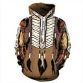 2024 Fashion Lovers Indian Bohemian Men Hoodie Loose Large Size 3D