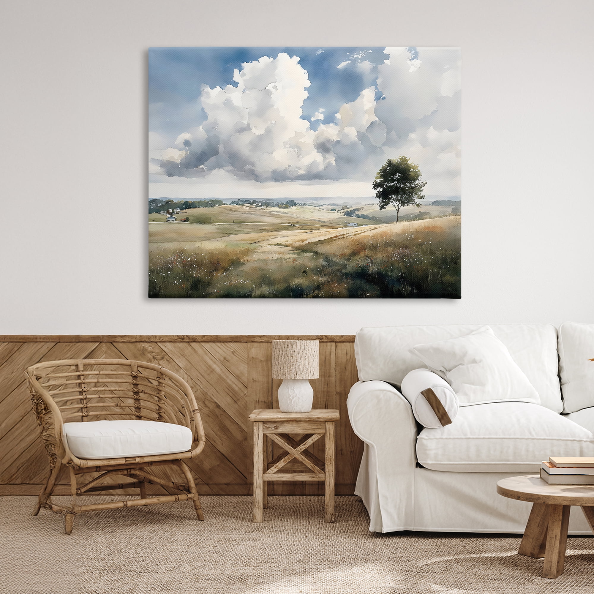 Stupell Industries Pretty Hills with Solitary Tree Canvas Wall Art, design by Franklyn Gregory