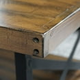 thumbnail image 5 of Artum Hill Hudson Pine Brown 48" Rectangle Coffee Table with Shelf and X-Base Metal Legs, 5 of 7