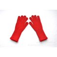 thumbnail image 1 of Guantes de invierno de punto de cinco dedos con puños extra largos y forro de terciopelo de jacquard para niñas coreanas, 1 of 6