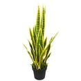 thumbnail image 3 of Northlight Artificial Potted Snake Plant - 38", 3 of 7