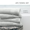 thumbnail image 6 of Luxury Hotel 4-Piece Bath Towel Set in Light Gray - Soft and Absorbent for Quick Drying by Comfort Canopy, 6 of 15