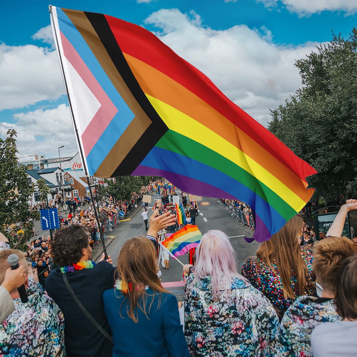 Gay Pride LGBT Flag, Progress Pride Flag, Bisexual Banner, Rainbow Flag ...