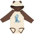 thumbnail image 3 of Inktastic We Will Win Against Prostate Cancer Ribbon Boys or Girls Long Sleeve Baby Bodysuit, 3 of 5