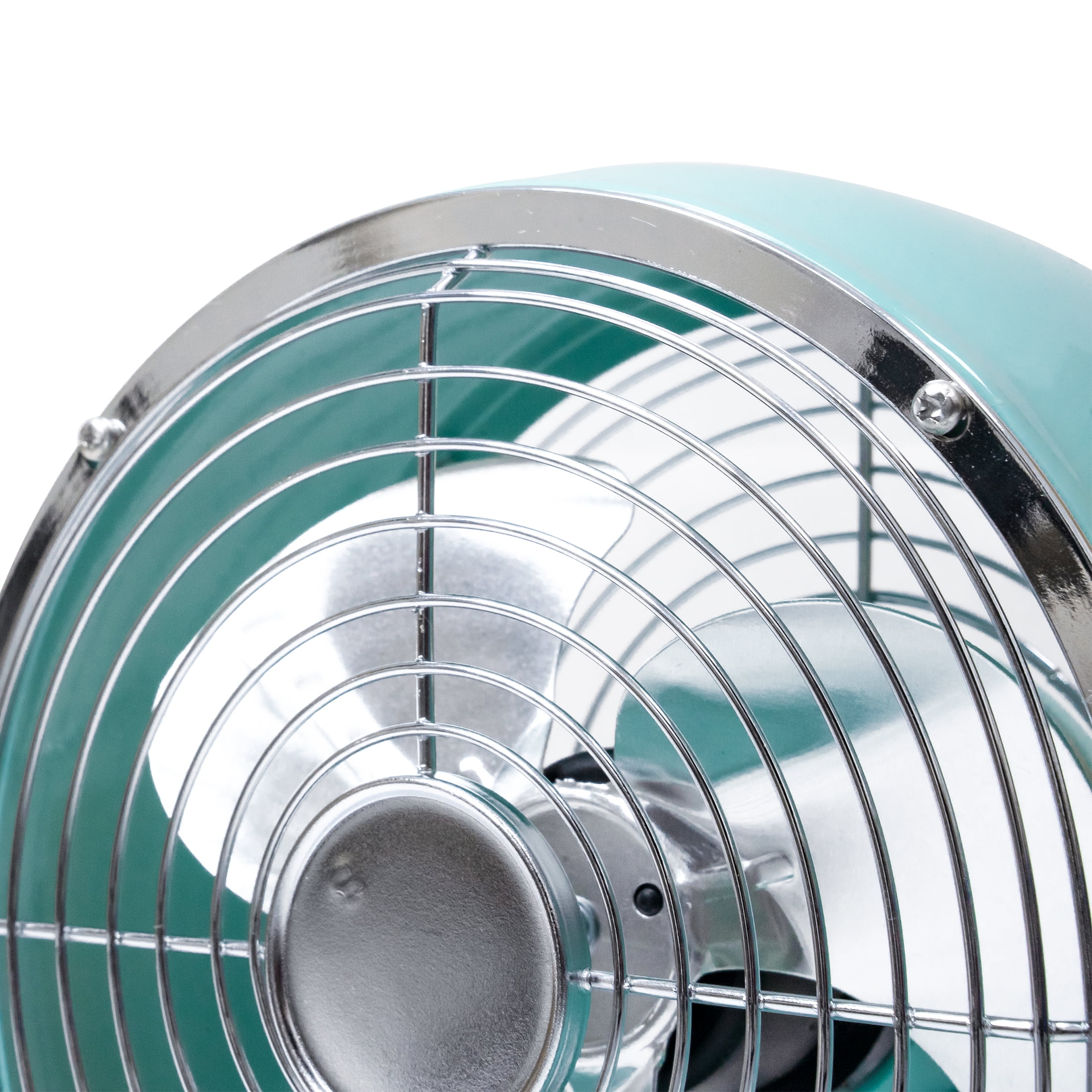 Better Homes & Gardens 5" 3-Speed Mint Retro Personal Metal Drum Fan