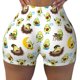 thumbnail image 2 of Fotbe Funny Avocado In Mexican Clothes Shorts Sin Costuras – Shorts Deportivos de Cintura Alta para Mujer, Elásticos para Gimnasio, Yoga, Running o Ciclismo-Medium, 2 of 8