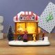 thumbnail image 3 of Luz de Noche Música Casa de Nieve Decoraciones Navideñas Decoración Alféizar de la Ventana Regalos Navideños B, 3 of 5