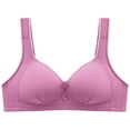 thumbnail image 3 of Women Large Size No Steel Ring Bra Thin Comfortable Breathable Lift Push Up Side Close Beautiful Back Underwear Sports Bra Training Bra for Women Lift Bras for Women Push up Bandeau Sports Bra Womens, 3 of 4