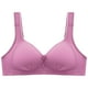 thumbnail image 4 of Sujetador sin aros para tallas grandes de mujer: ropa interior fina y transpirable con push-up, cierre lateral y sujeción cómoda, 4 of 5