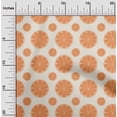 thumbnail image 2 of oneOone Georgette Viscose Orange Fabric Fruits Lemon Slice Craft Projects Decor Fabric Printed By The Yard 42 Inch Wide, 2 of 4