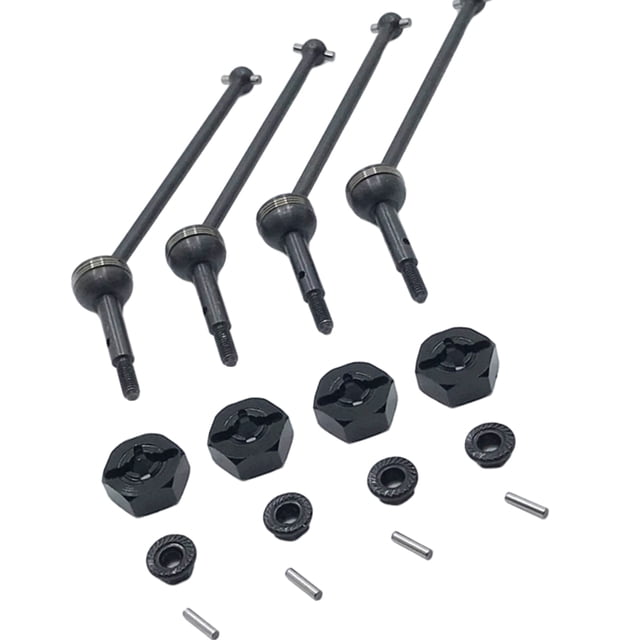 Transmisión CVD Zulema 4 piezas con adaptador Negro