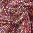 thumbnail image 7 of Ambesonne Abstract Valance & Curtain, Intricate Hexagon Shapes, 55"x24", Burnt Sienna Multicolor, 7 of 7