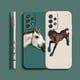 thumbnail image 5 of Funda para Samsung Galaxy A91 A73 A72 A71 A52 A51 A33 A31 A02S AO3S 4G 5G Color líquido funda de silicona caballos al galope, 5 of 5