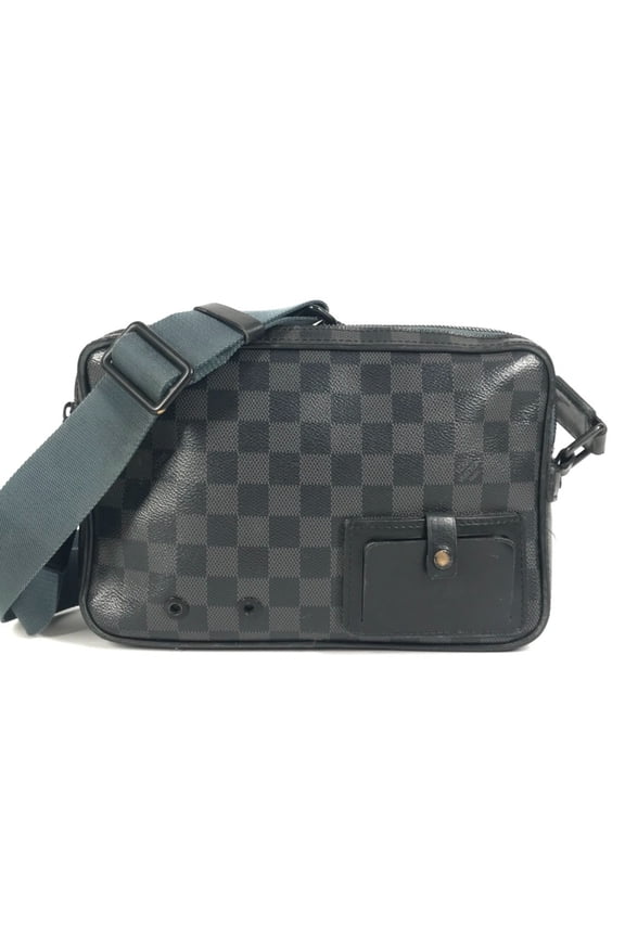 Pre-Owned LOUIS VUITTON N40188 Damier Graphite Alpha Messenger Bag, Crossbody Shoulder Canvas,...