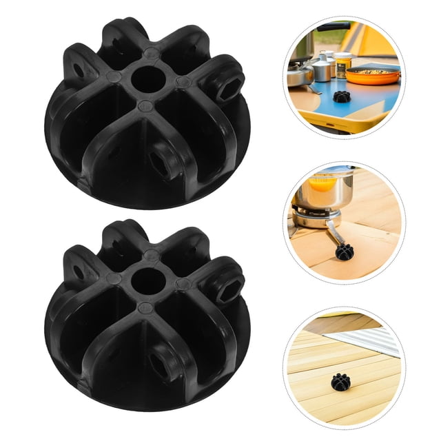 unbranded 2Ud Soporte Conector Para De Carpa Negro Repuesto Para Toldos De Exterior
