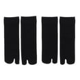 thumbnail image 3 of 2 Pares De Calcetines Tabi Colcomx Sedosos Antideslizante Tobillero Transpirable Negro, 3 of 8