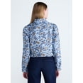 thumbnail image 4 of Scoop Women’s and Women's Plus Cropped Trucker Jacket with Puff Sleeves, Sizes XS-4X, 4 of 7