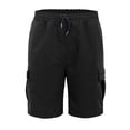 thumbnail image 3 of Mens Athletic Shorts Cargo Shorts with Elastic Waist Casual Summer Shorts Multiple Pockets, 3 of 9