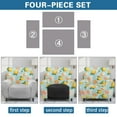 thumbnail image 6 of Kuiaobaty Lemon Orange Daisy Recliner Chair Cover with Elastic Bottom Soft Lazy Boy Chair Protector Breathable Reclining Sofa Slipcover Washable Reclining Slipcover for Living Room, 6 of 8