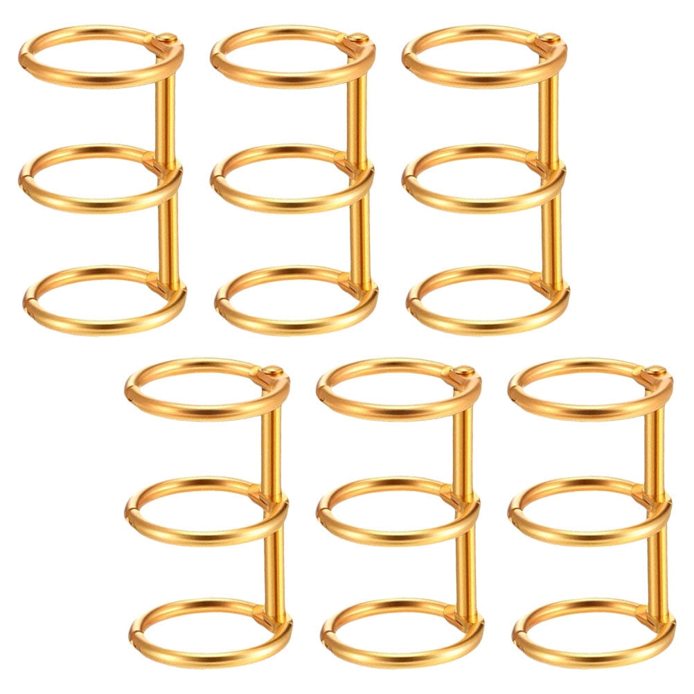 Binder Rings Clips 1 Inch 115 Pack, Ring Binder Clips, Guide Rings, Free  Leaf Rings