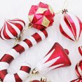 thumbnail image 4 of Christmas Tree Ornament Set 16Pcs Plastic Candy Ball Hanging Ornaments Set Christmas Home Holiday Party Decorations, 4 of 7