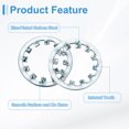 thumbnail image 3 of 5Pcs SAE 7/8" Zinc-Plated Carbon Steel Internal Tooth Lock Washer, 3 of 6
