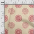 thumbnail image 2 of oneOone Cotton Poplin Pink Salmon Fabric Florals Diy Clothing Quilting Fabric Print Fabric By Yard 42 Inch Wide, 2 of 4