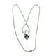 thumbnail image 5 of 1 pieza de collar de calavera de acero de titanio, elegante colgante gótico retro para hombres, colgante y cadena de plata para niño, 5 of 7