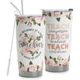 thumbnail image 1 of Teacher Appreciation Gifts - Best Teacher Gifts for Women - Thank You Gifts Back to School - Christmas Gifts for Teacher - Teacher Coffee Mug Stainless Steel Tumbler with Lid And Straws 20oz, 1 of 6