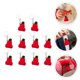 thumbnail image 5 of 10 PCS 1 Conjunto de decoraciones de llave de llave de forma de sombrero de punto adorable (rojo 2), 5 of 6