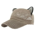 thumbnail image 1 of Cute Polyester Mesh Knitted Baseball Cap Breathable Sun Hat, 1 of 6