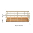 thumbnail image 2 of AURARMLET White Iron Storage Basket 1-Pack 10.05x3.75x3.55in for Kitchen and Bathroom Shelf Organization, 2 of 8